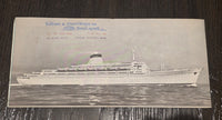 Italian Line M.V. Leonardo Da Vinci Deck Plan (1967)