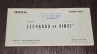 Italian Line M.V. Leonardo Da Vinci Deck Plan (1967)