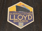 Norddeutscher Lloyd S.S. Bremen Luggage Label/Sticker