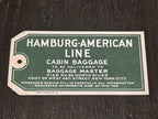 Hamburg America Line Luggage Tag (1930s)