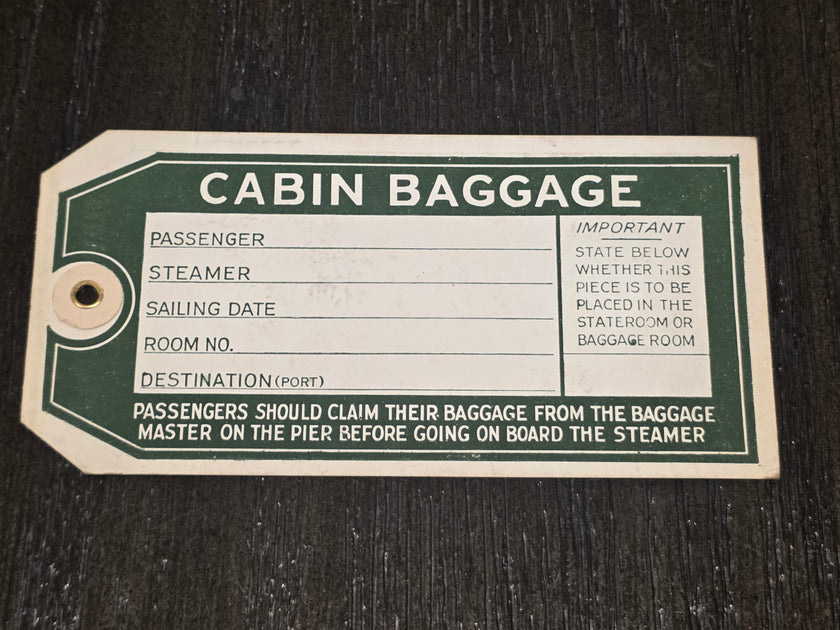 Hamburg America Line Luggage Tag (1930s)