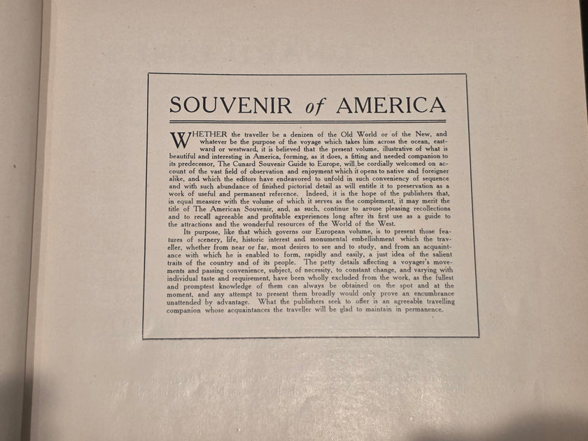 Cunard Line American Souvenir Book