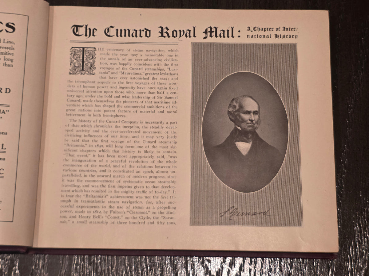 Cunard Line American Souvenir Book