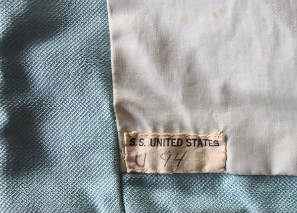 S.S. United States Stateroom U94 Bedspread