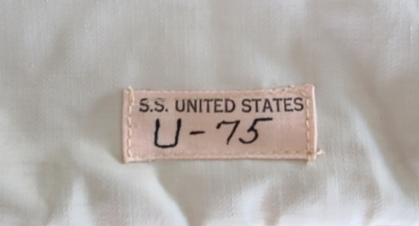 S.S. United States Stateroom U75 Bedspread