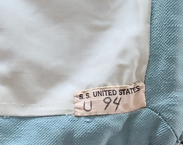 S.S. United States Stateroom U94 Bedspread