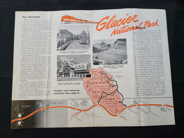 Great Northern Railway Glacier National Park Brochure (1949)