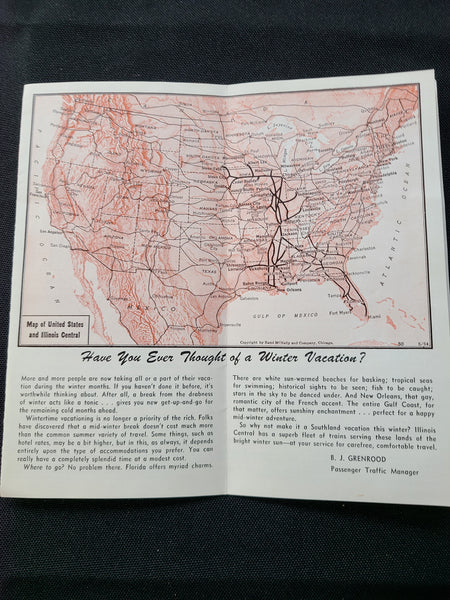 Illinois Central Condensed Timetable (Dec 15th, 1956)