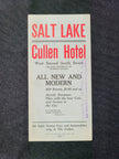 Salt Lake Cullen Hotel Brochure (1900s+)