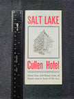 Salt Lake Cullen Hotel Brochure (1900s+)
