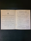 Cunard R.M.S. Queen Mary First Class Programme of Events (1956)