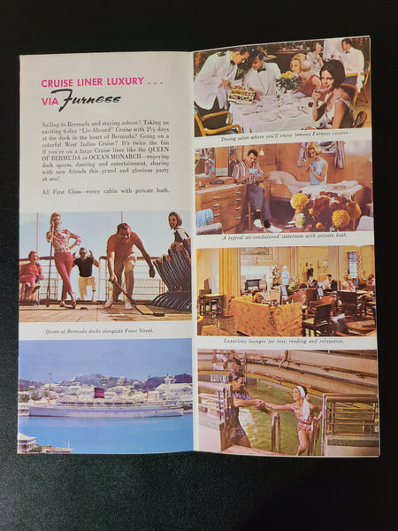 Furness Bermuda Line Queen of Bermuda & Queen Monarch Timetable (1964-65)