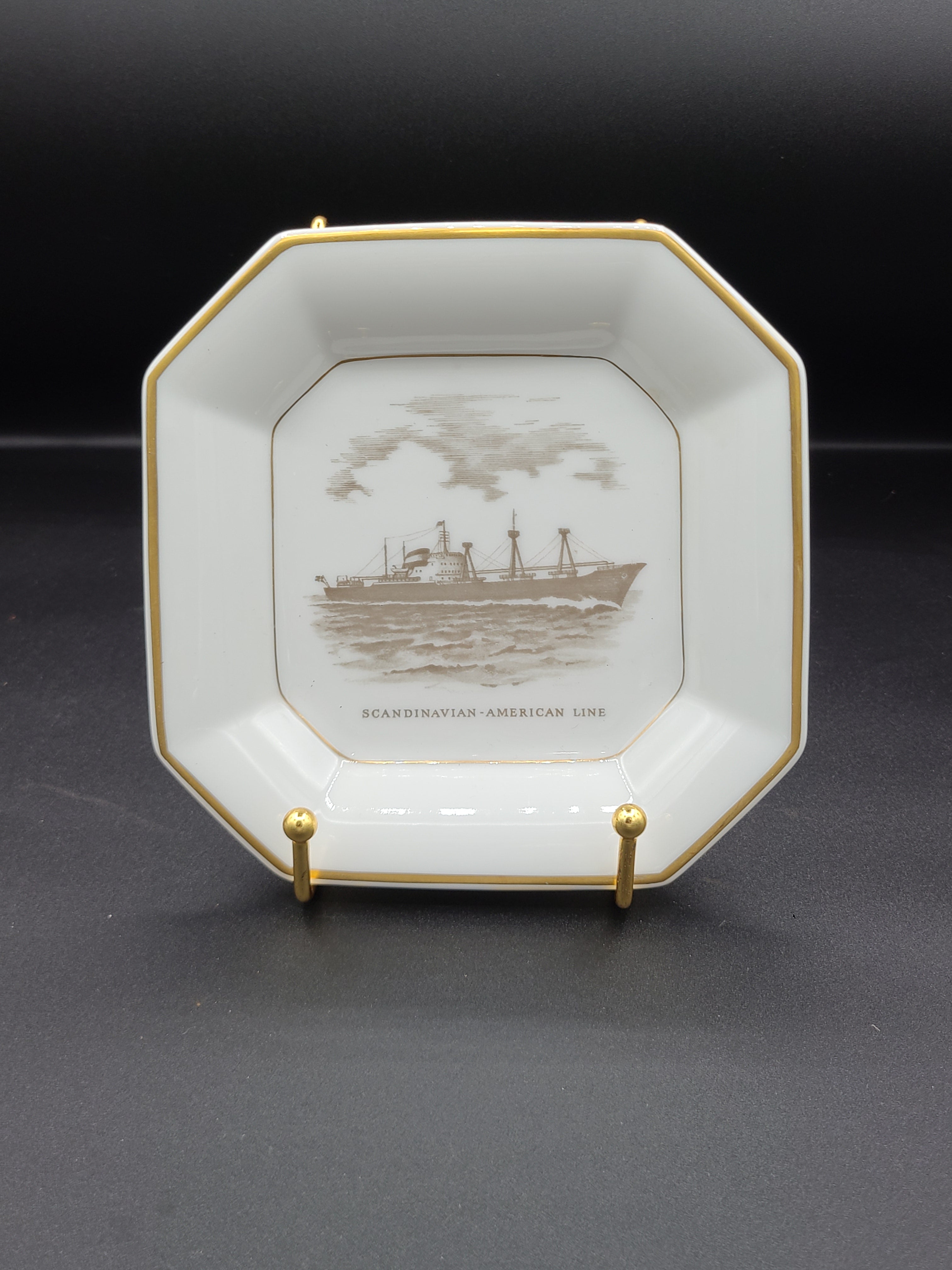 Scandinavian American Line Ashtray/Dish (1950s)