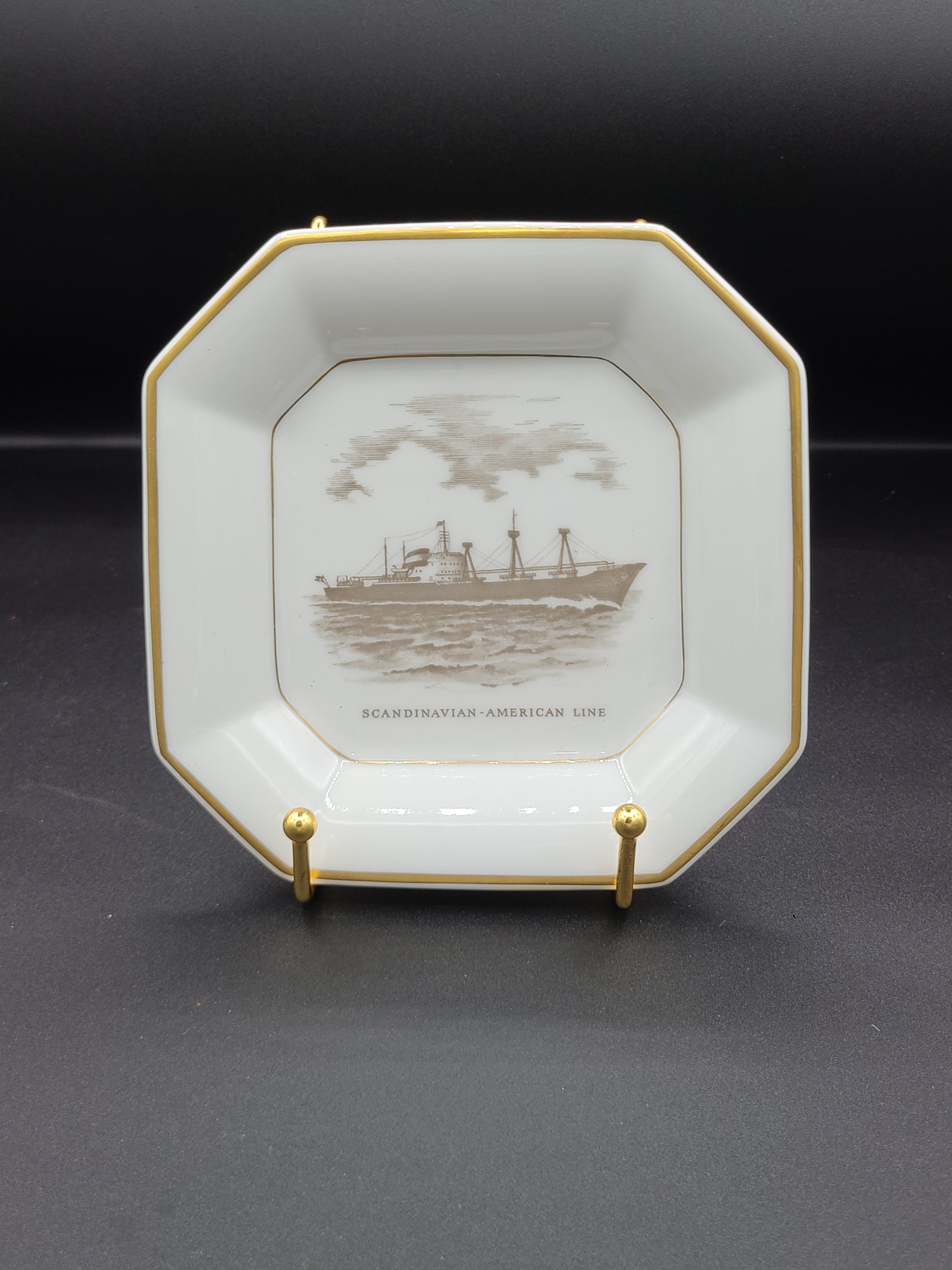 Scandinavian American Line Ashtray/Dish (1950s)