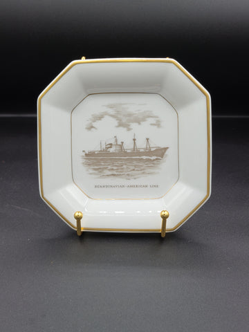 Scandinavian American Line Ashtray/Dish (1950s)