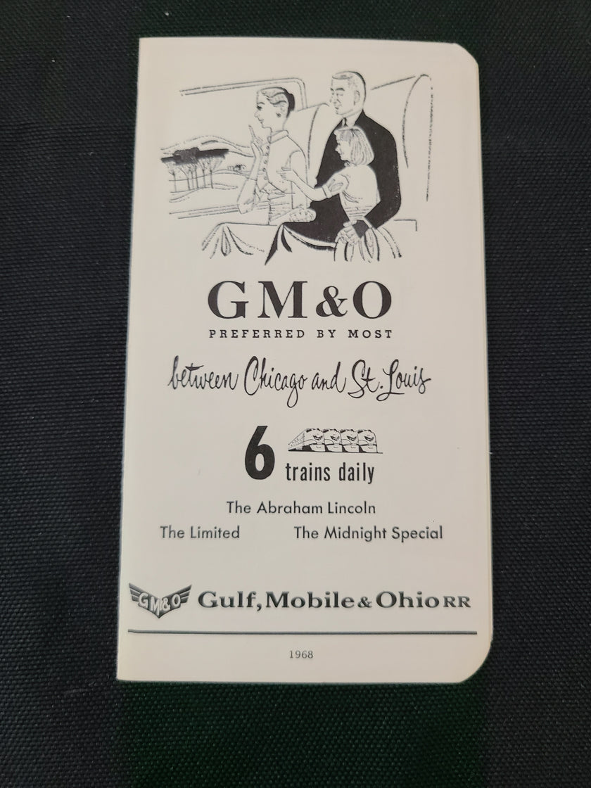 Gulf Mobile & Ohio Railroad Pocket Timetable 