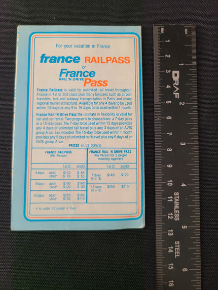 French National Railroads SNCF TGV Schedules (May 28th, 1988)