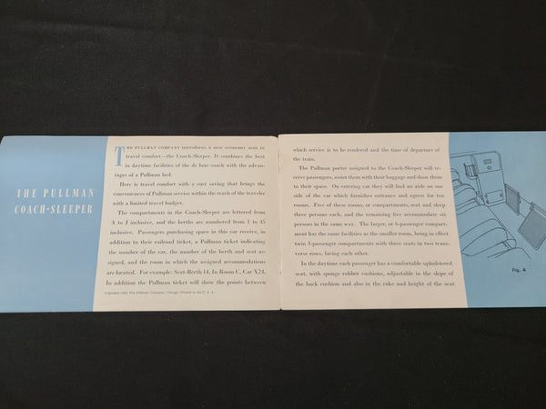 The Pullman Company "Coach-Sleeper" Brochure