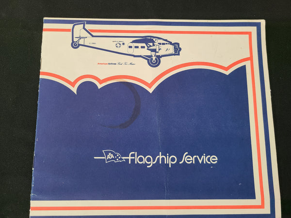 American Airlines Flagship Service Lunch Menu