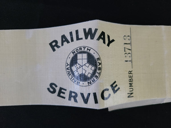 North Eastern Railway Waxed Cloth WWI Service Armband