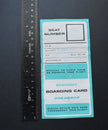 Air India 747 Boarding Pass 