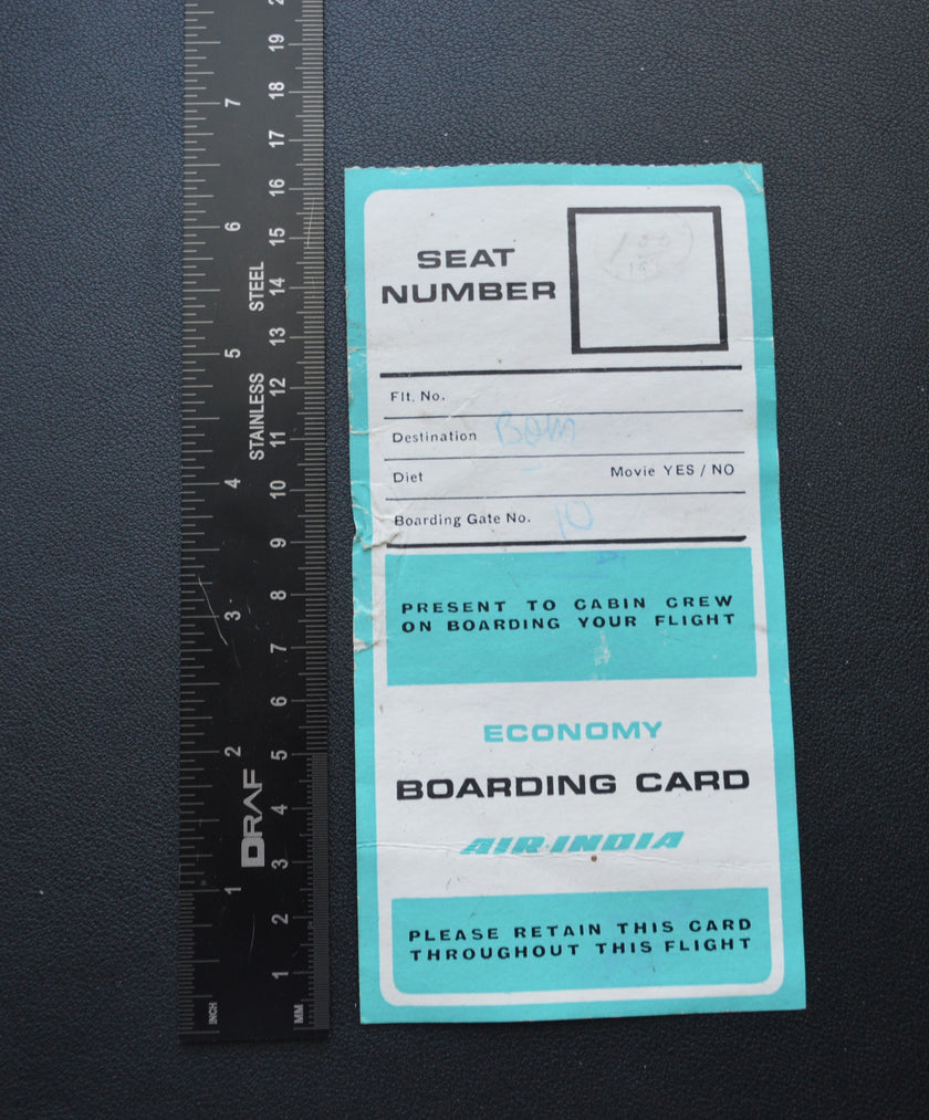 Air India 747 Boarding Pass 