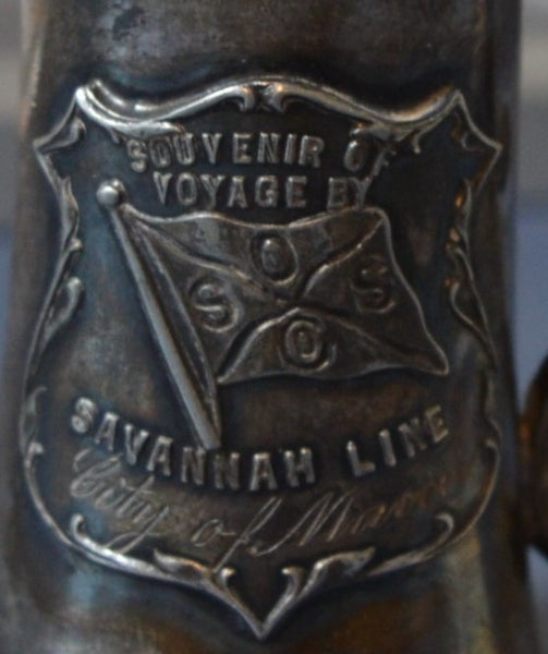 Ocean Steamship Company City of Macon Small 3 Inch Souvenir Cup (1903-1916)