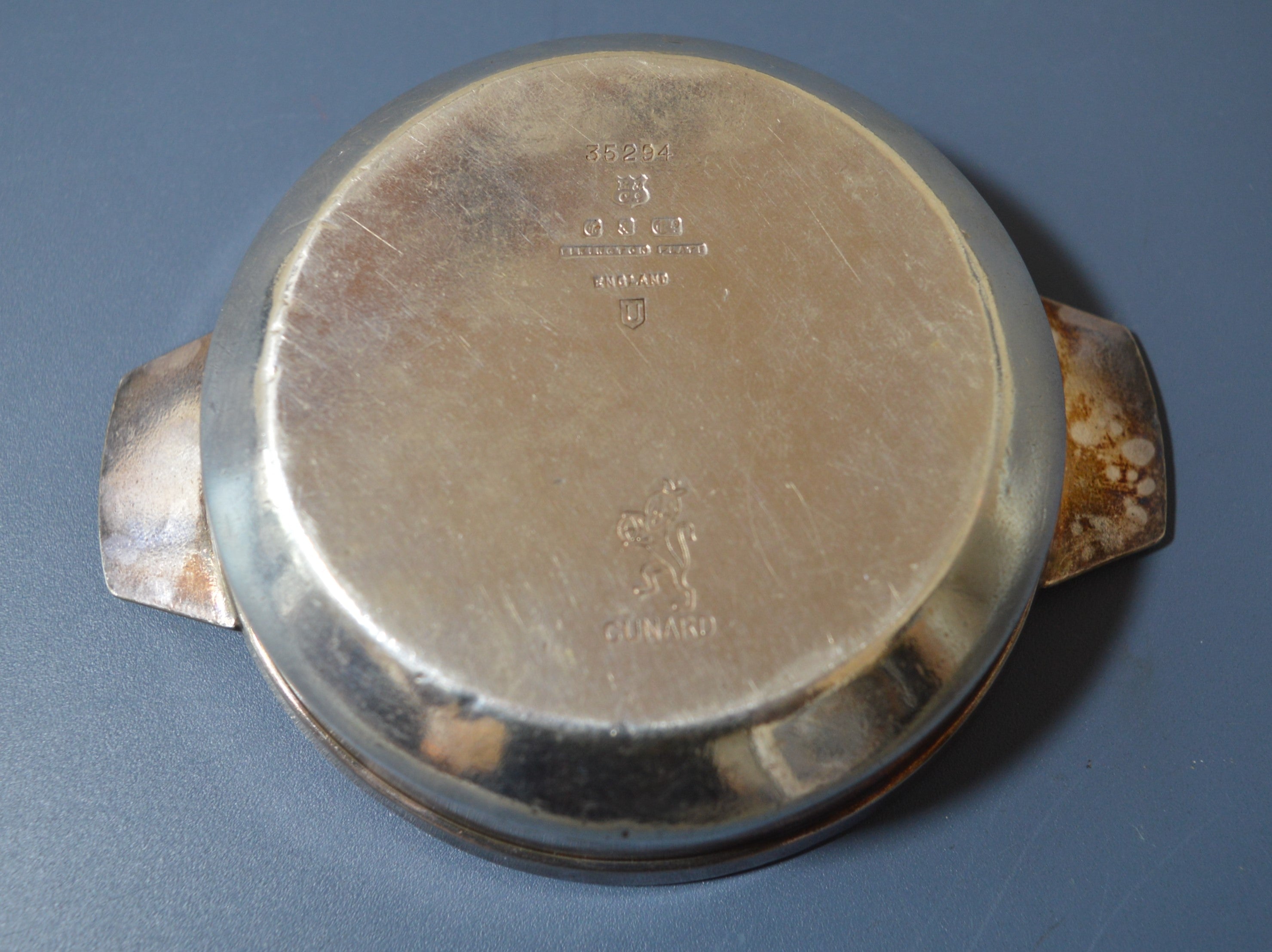 Cunard Silver Plate Butter Dish (1955)