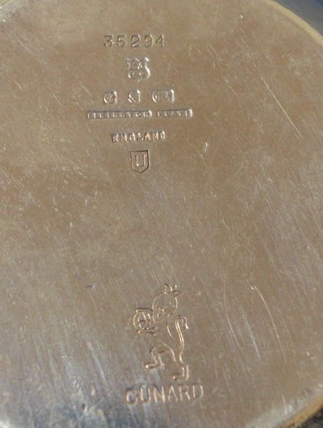 Cunard Silver Plate Butter Dish (1955)