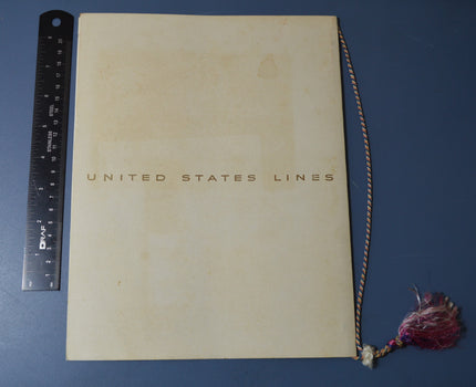 S.S. United States Gala Dinner Menu (Mon 11 May 1959)