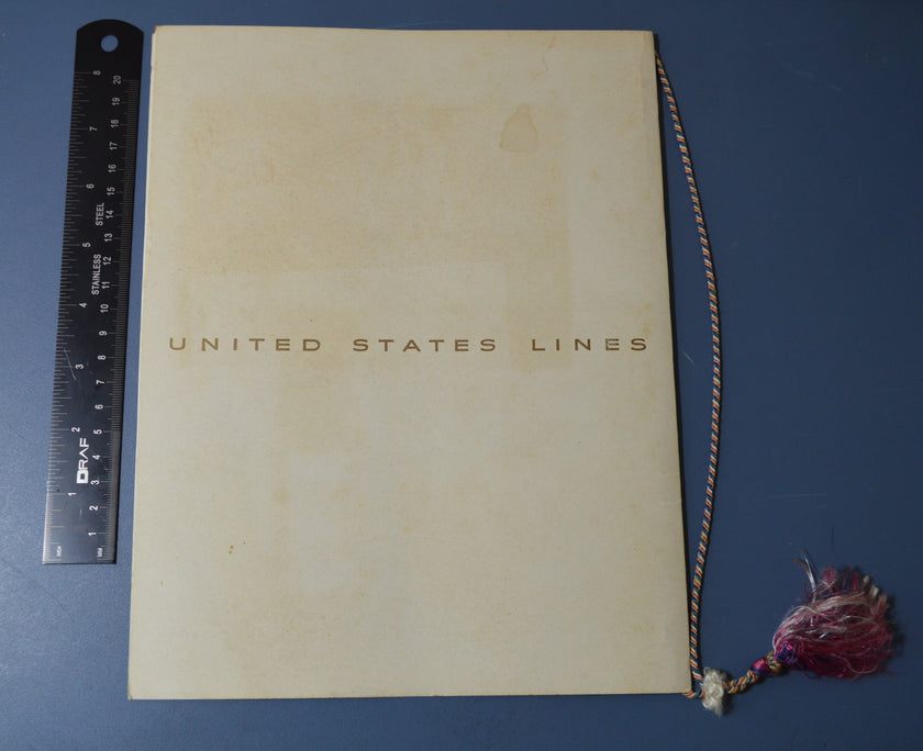 S.S. United States Gala Dinner Menu (Mon 11 May 1959)