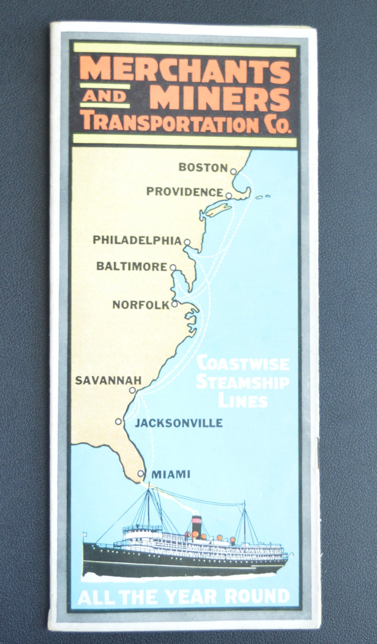 Merchants And Miners Transport Company "Coastwise Steamship Lines" Brochure (1925)