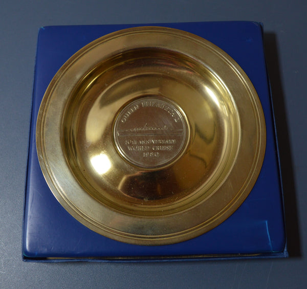 R.M.S. Queen Elizabeth 2 10th Anniversary World Cruise Plate (1980)