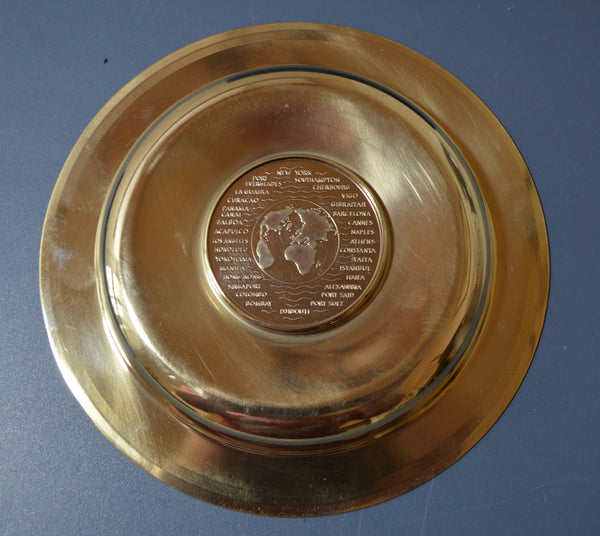 R.M.S. Queen Elizabeth 2 10th Anniversary World Cruise Plate (1980)
