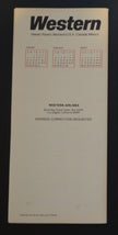 Western Airlines System Timetable (07 January 1985)