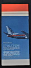 Western Airlines System Timetable (01 July 1985)