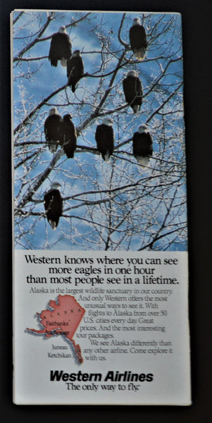 Western Airlines System Timetable (01 February 1986)