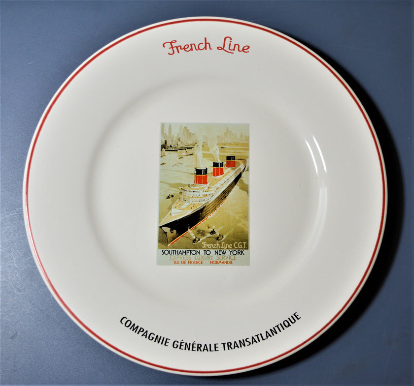 French Line S.S. Normandie Commemorative Plate (1999)