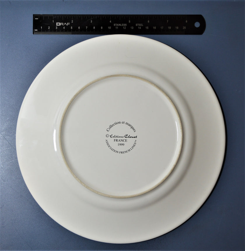French Line S.S. Normandie Commemorative Plate (1999)