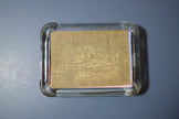 P & O Line S.S. Strathaird Glass Ash Tray (1940s)
