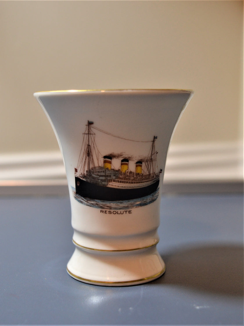 Hamburg American Line S.S. Resolute Souvenir China Cup (1920/30s)