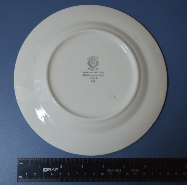 United States Lines 7 3/4" Tea Service Plate (1950/60s)