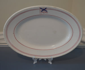 Ocean Steamship Company of Savannah, Savannah Line 8" Oval Platter (1930s)